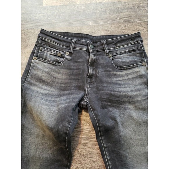 R13 Boy Skinny Jeans in Albany Black Denim Sz 25 R13W0086-230 Mid-Rise (E - Picture 8 of 10